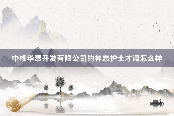 中核华泰开发有限公司的神志护士才调怎么样